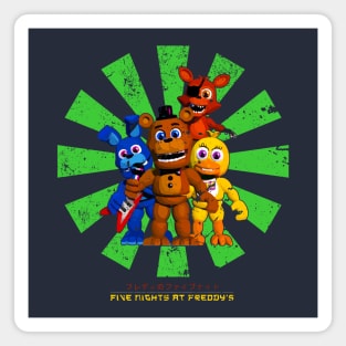 Five Nights At Freddy's Retro Japanese Magnet